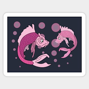 Family of fishes Sticker